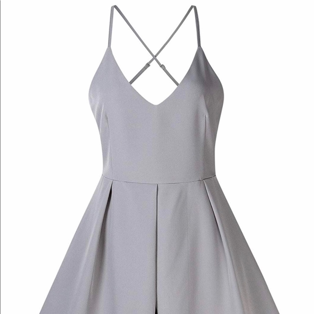 V Neck Spaghetti Straps Dress